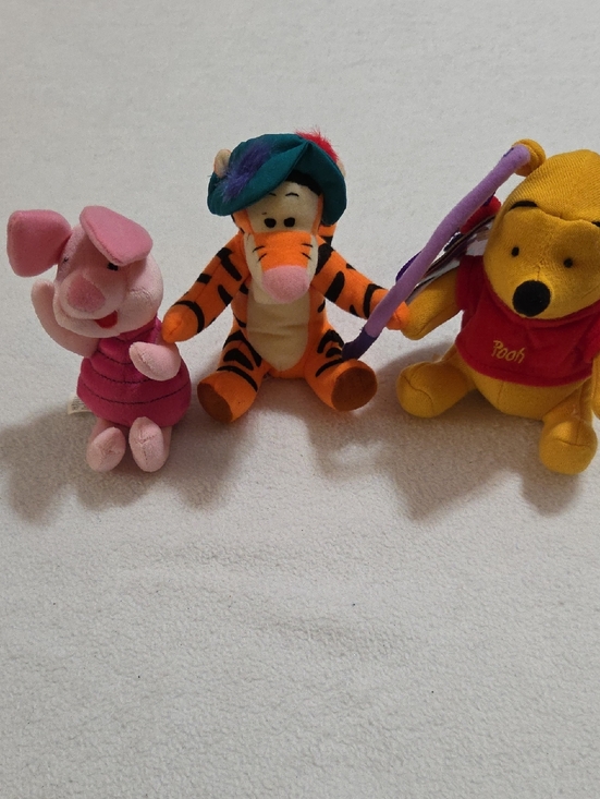 Disney Other - DISNEY WINNIE THE POOH , TIGGER AND PIGLET SET OF 3 STUFFED PLUSH TOYS